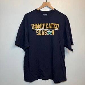 Champion Notre Dame Fighting Irish Undefeated Regular Season T-Shirt Men's 2XL